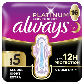 Гигиенические прокладки Always Platinum Secure Night Extra Размер 5 16 шт (8700216452885)
