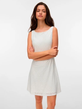 Платье короткое летнее женское Vero Moda 10344371 L Snow White (5715871620022)