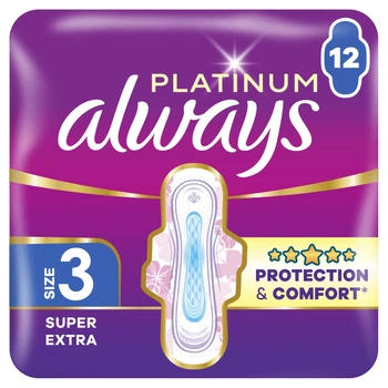 Гигиенические прокладки Always Platinum Day&Night (Размер 3) 12 шт (8001090445070)