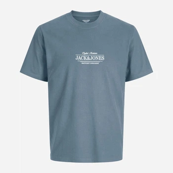 Футболка бавовняна довга чоловіча Jack & Jones 12295049 S Tradewinds (5715873940944)