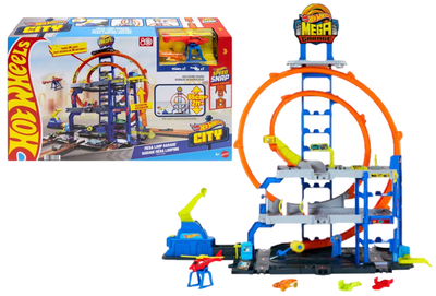 Tor samochodowy Hot Wheels City Mega Garaż Gigapętla JLC05 PUD1 (194735360574)