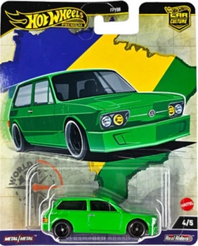Model samochodu Mattel Hot Wheels Premium Car Culture Volkswagen Brasilia Żółto-brązowy HRV82 (194735186884)