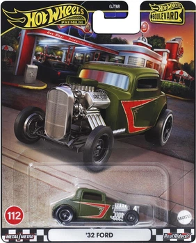 Model samochodu Mattel Hot Wheels Premium Boulevard 1932 Ford Ciemnobrązowy JFM94 (194735301683)