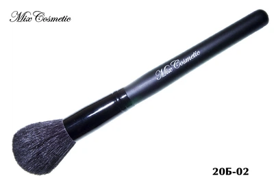 Кисть для нанесения пудры, форма круглая MixCosmetic ворс белки 20Б-02