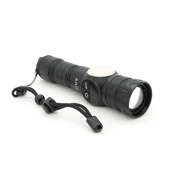 Ліхтарик BP-X707 P90, Zoom, 5+2+2 режими, корпус метал, магніт, акум 18650, індикація заряду, USB кабель, BOX (UG-44001)