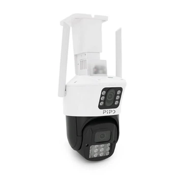 4+4Мп Wi-Fi/LAN відеокамера з двома об'єктивами вулична SD/картка PP-IPC34D4MP20 PTZ 2.8mm ICSee (UG-28320)