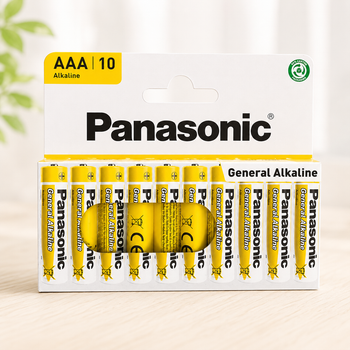 Батарейки 10 шт. General Alkaline AAA LR03 мізинчикові Panasonic