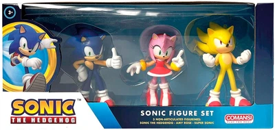 Zestaw figurek Comansi Sonic the Hedgehog 6.5/8 cm 3 szt C90303 (8412906903033)