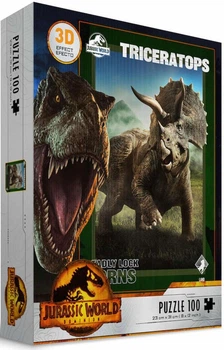 Пазл 3D Sd Toys Динозаври Jurassic World Triceratops 100 елементів (8435450255748)