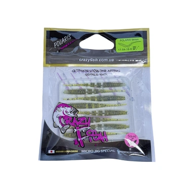Приманка Crazy Fish Polaris 2" 17-54-16-6 вкус кальмар уп. (8шт),17-54-16-6