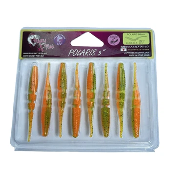 Приманка Crazy Fish Polaris 3" 24-68-5d-6 вкус кальмар уп. (8шт),24-68-5d-6