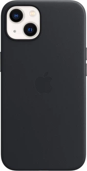 Чохол Leather Case with MagSafe для Apple iPhone 13 (MM183) Midnight