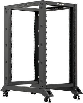 Серверна стійка Lanberg Open Rack 19" 22U 600x1000 Black (OR01-6022-S)
