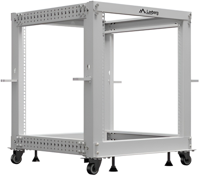 Серверна стійка Lanberg Open Rack 19" 12U 600x600-1100 Grey (OR01-6112-S)