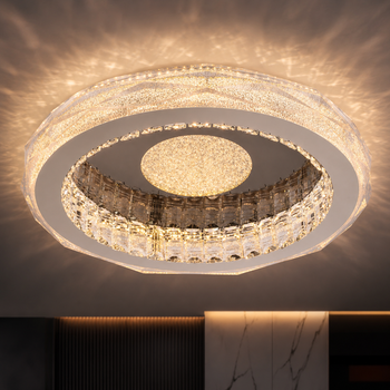 Потолочная люстра VALESO S1001-500C DARK CHROME+CR, хром, LED 114W