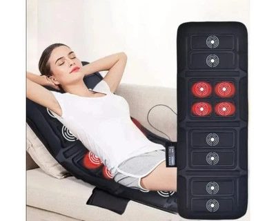 Массажный матрас с подогревом Massage Mat 9 режимов массажа 150х58 см черный