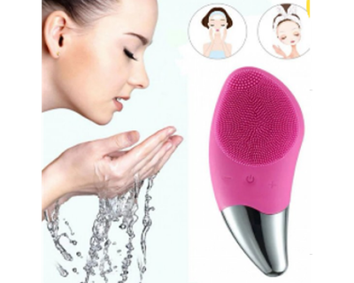Электрическая силиконовая щетка-массажер для лица Sonic Facial Brush ультразвуковая очистка массажный эффект