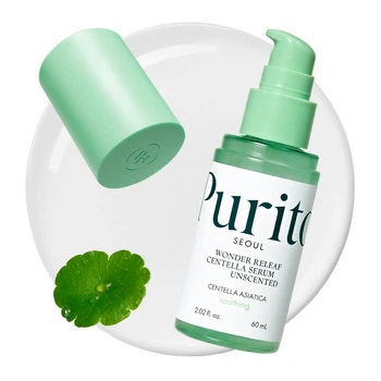 Успокаивающая сыворотка с центеллой без эфирных масел Purito Seoul Wonder Releaf Centella Serum Unscented 60 ml