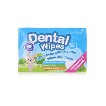 Brush-Baby DentalWipes детские зубные салфетки 1 шт.