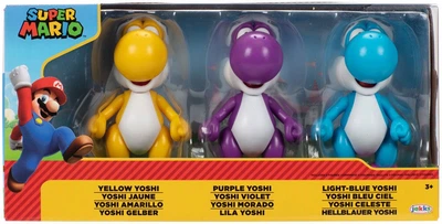 Набор фигурок Jakks Pacific Super Mario Bros Yoshi 10 см 3 шт 413834 (192995413832)