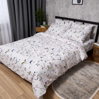 Комплект постельного белья Moon&Star Евро 200x220 см наволочки 2 х 70х70 см Airy Garden Бязь Gold Люкс (MS-820010127)