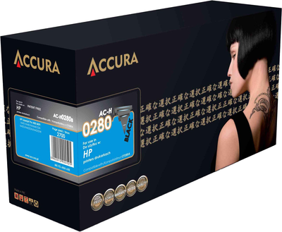 Тонер-картридж Accura для HP 80A CF280A Black (AC-H0280B)