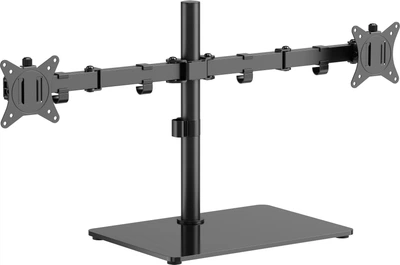 Настольный крепеж для двух мониторов Gembird 17-32" 2-9 кг Black (MS-D2ST-01)