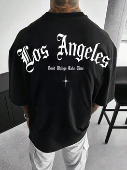 Мужская Футболка Черная С Логотипом Los Angeles S (369588)