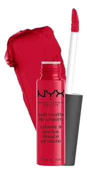 Жидкая помада с матовым финишем Nyx Soft Matte Lip Cream Amsterdam SMLC01 классический красный 8 мл