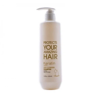 Кератиновий шампунь глубокого очищення LuxLiss Keratin Deep Cleansing Shampoo 500 мл