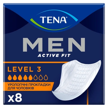 Урологічні прокладки для чоловіків Tena Men Active Fit Level 3 16 шт (7322540463620)