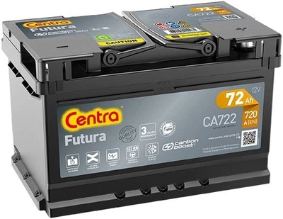Автомобильный аккумулятор CENTRA 72Ah/720A/P+ Futura (CN CA722)