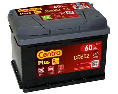 Автомобильный аккумулятор CENTRA 60Ah/540A/P+ Plus (CN CB602)