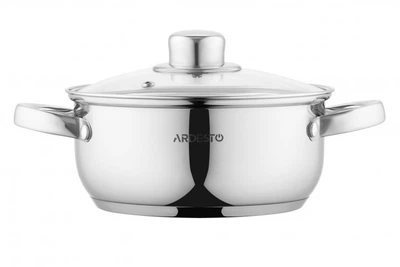 Каструля Ardesto Gemini Gourme 1.8 л скляна кришка (AR1918BC)