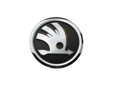 Емблема решітки радіатора Skoda Octavia A5 2009-2012/Superb 2001-2008/Fabia/Roomster 2007-2014, чорна, 1ST853601AAUL