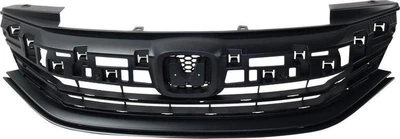 Решетка радиатора Honda Accord 9 2015-2017, черная, без хромированного молдинга, AVTM, 183032990