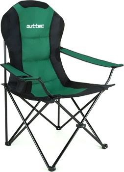 Кресло туристическое раскладное Outtec с чехлом черно-зеленый