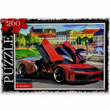 ПАЗЛИ 260 ЕЛЕМЕНТІВ "ЧЕРВОНИЙ СПОРТКАР" Dankotoys (269842)