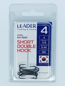 Двійник Leader SHORT DOUBLE №4 (4 hooks)