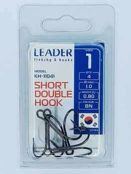 Двійник Leader SHORT DOUBLE №1 (4 hooks)