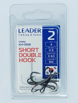 Двійник Leader SHORT DOUBLE №2 (4 hooks)