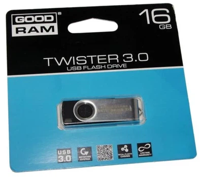 Флеш накопитель USB 16Gb Goodram UTS3, Black, USB 3.2 Gen 1 (UTS3-0160K0R11)