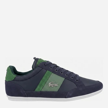 Мужские кеды низкие Lacoste Chaymon 48003215 46.5 Синий/Зеленый (1159862319)