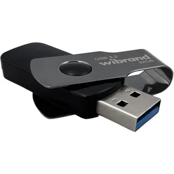 Флеш накопитель USB 32Gb Wibrand Lizard, Black, USB 3.2 Gen 1 (WI3.2/LI32P9B)