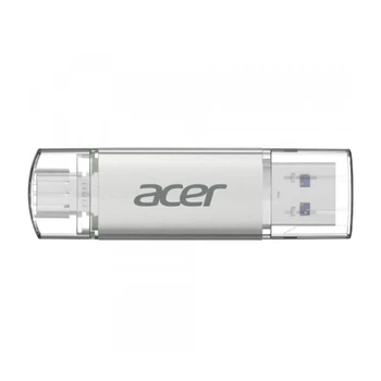 Флеш накопитель USB 128Gb Acer UT300, Silver, Type-C / USB 3.2 Gen 1 (BL.9BWWA.590)