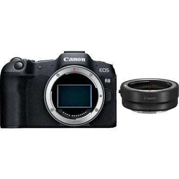 Беззеркальный фотоаппарат Canon EOS R8 Body + Mount Adapter EF-EOS R