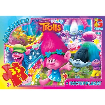Пазлы G-Toys Тролли TR0077 35 деталей