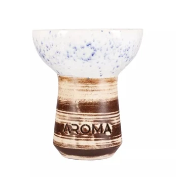 Чаша Aroma Sierra Glaze White/Blue для кальяна из глины глазурированная 8.5см классик турка
