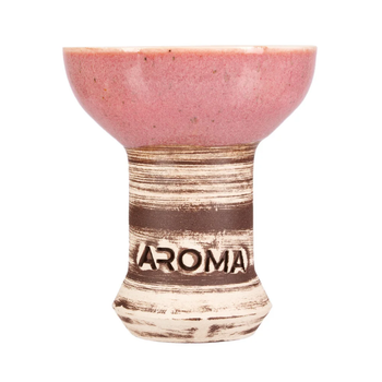 Чаша для кальяна Aroma Zulu Glaze Red красная из глины в глазури 8.5см жаростойкая