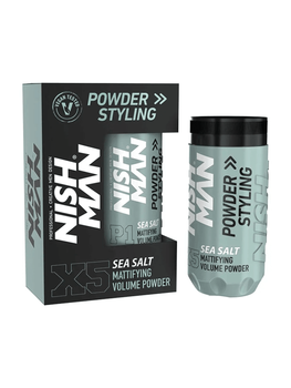 Пудра для укладки волос Nishman Styling Powder Wax P5 с морской солью